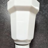 Old white porcelain wall lamp art deco bathroom 1930 opaline tulip 1930