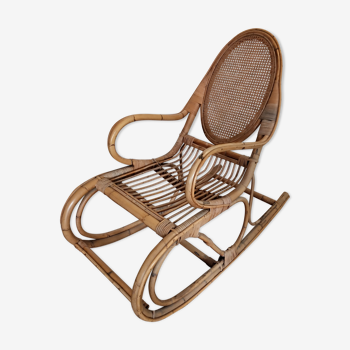 Rocking-chair rattan and canning