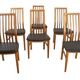 Set van 6 Kai Kristiansen voor Schou Andersen stoelen 'Lille Arden'