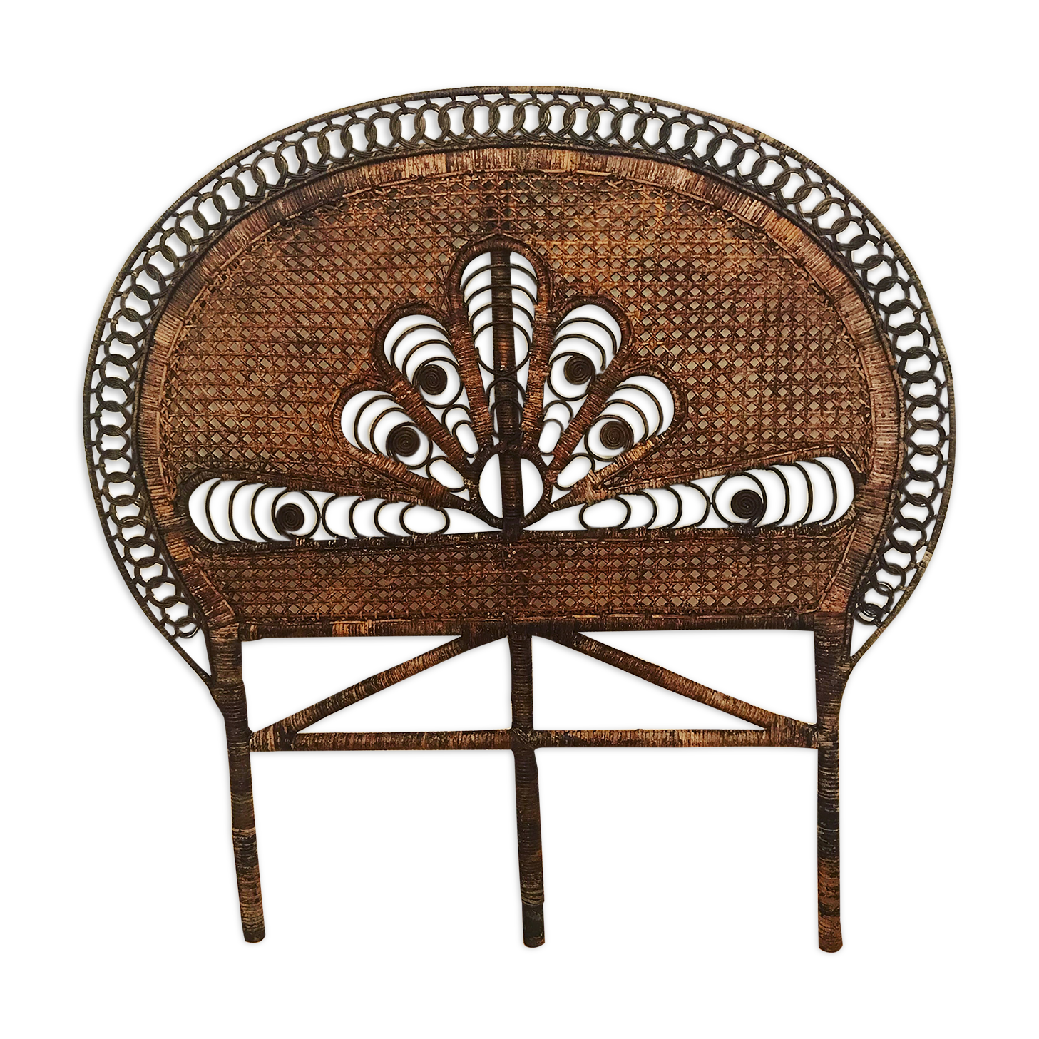 Vintage Peacock headboard