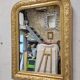 Antique gilded mirror in Louis Philippe style