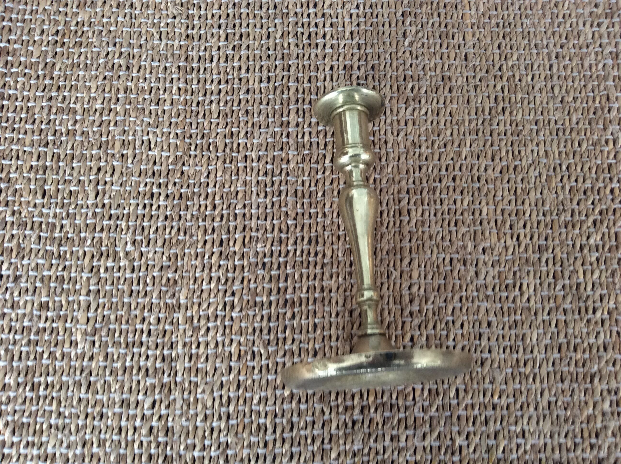 Copper candle holder