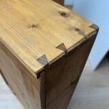 Biedermeier Ebonized Chest of Drawers in Cherry Veneer, South Germany, 1830