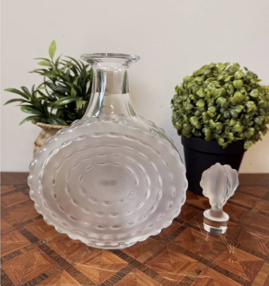 Lalique France crystal carafe – Parma model