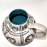 Beautiful vase Carstens 1960's Fat washes abstract décorby Heinz Siery