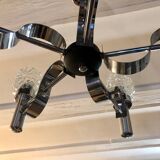 Chandelier with glassware Helena Tynell 1970