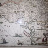 Authentic old map of the seventeenth century of Poitou by judocus Hondius 1630 double-sided