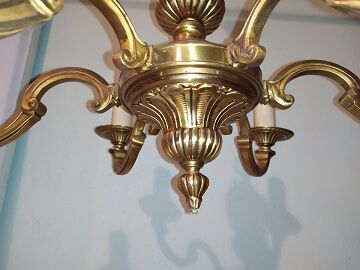 Golden brass luster 6 branches