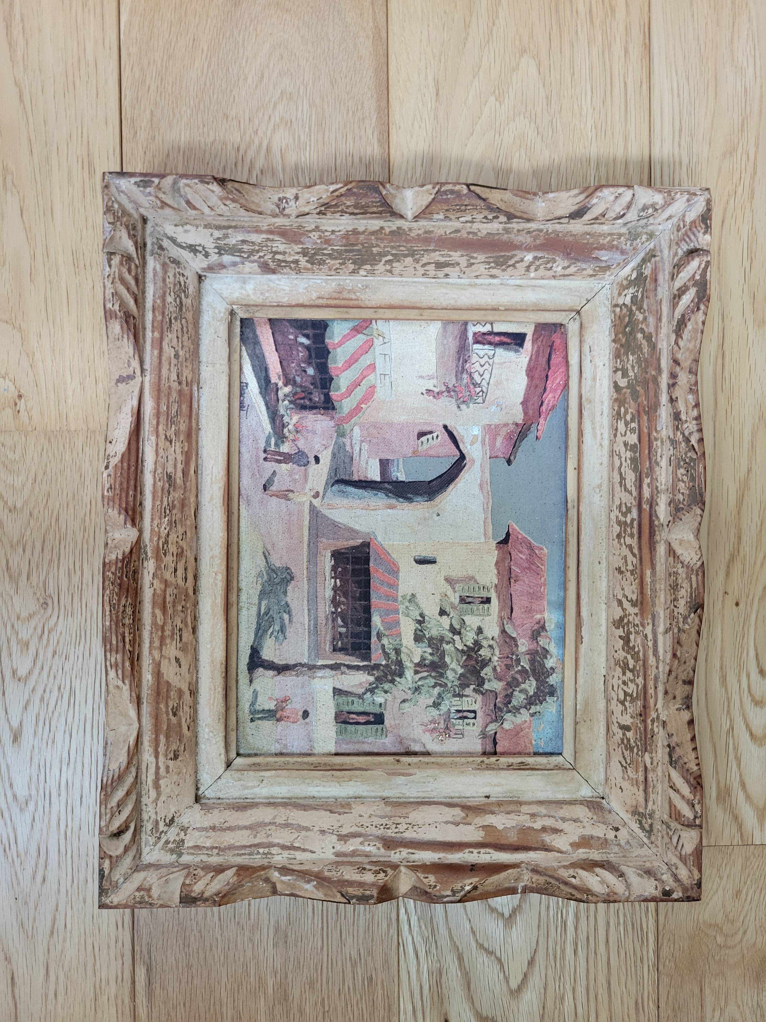 Luciano cadre en bois sculpté