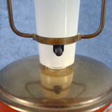 Japanese Kutani tablelamps made from porcelain vases from Meiji period (1868-1912). A pair.