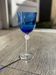 Verre Lalique modèle Roxanne bleu indigot