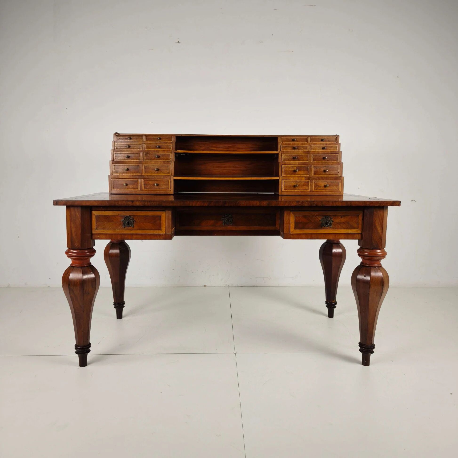 19th century German marquetry writing desk