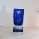 Two-tone thick glass vase