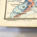 Carte scolaire N°18 J. Brunhes Afrique du Nord