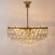 Bakalowits Chandelier, Brass and Crystal Glass, Austria, 1960s
