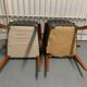 Pair of bridge armchairs