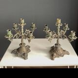 Pair of 5-light candlesticks