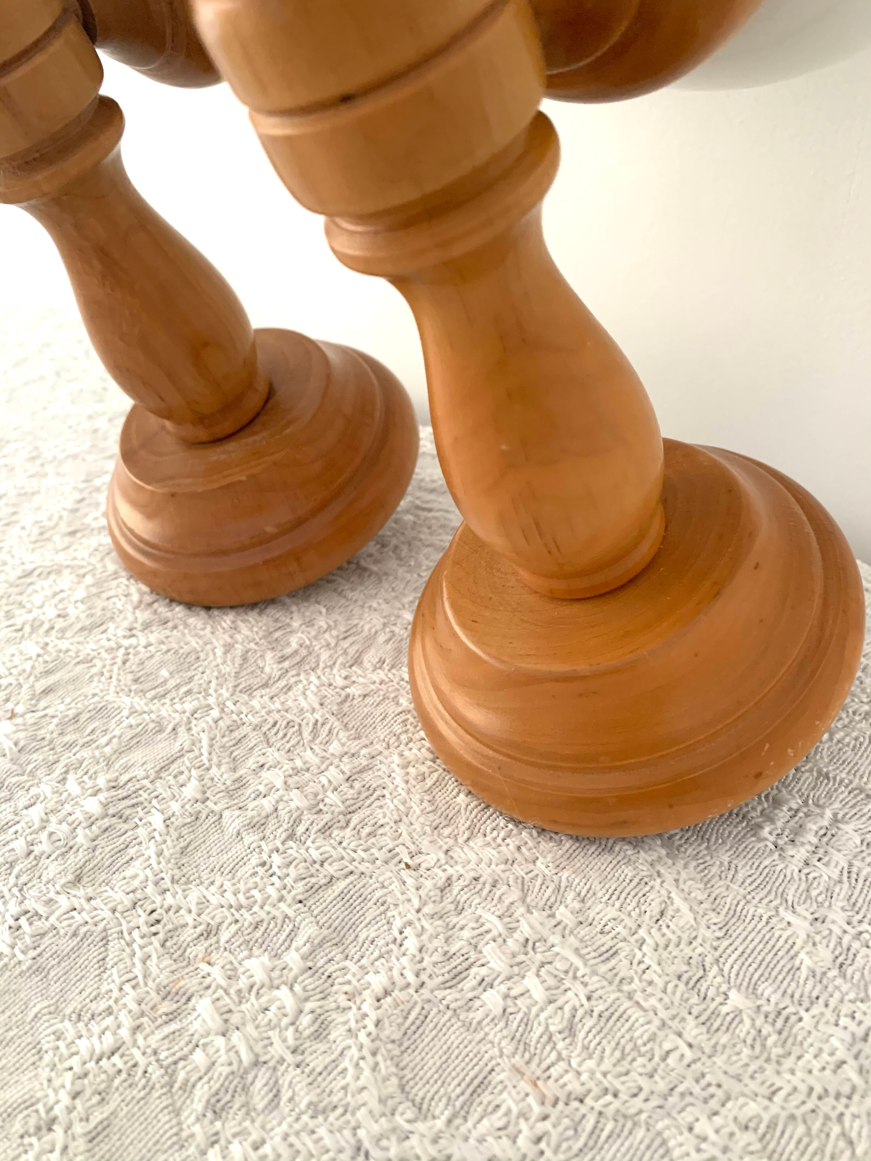 Opaline and wood sconces