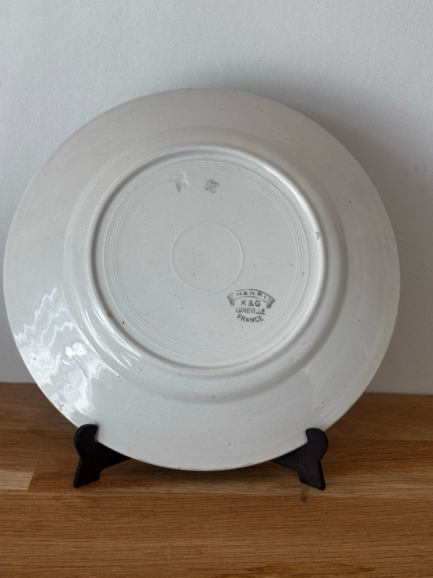 Old flat plate KG Luneville Henri
