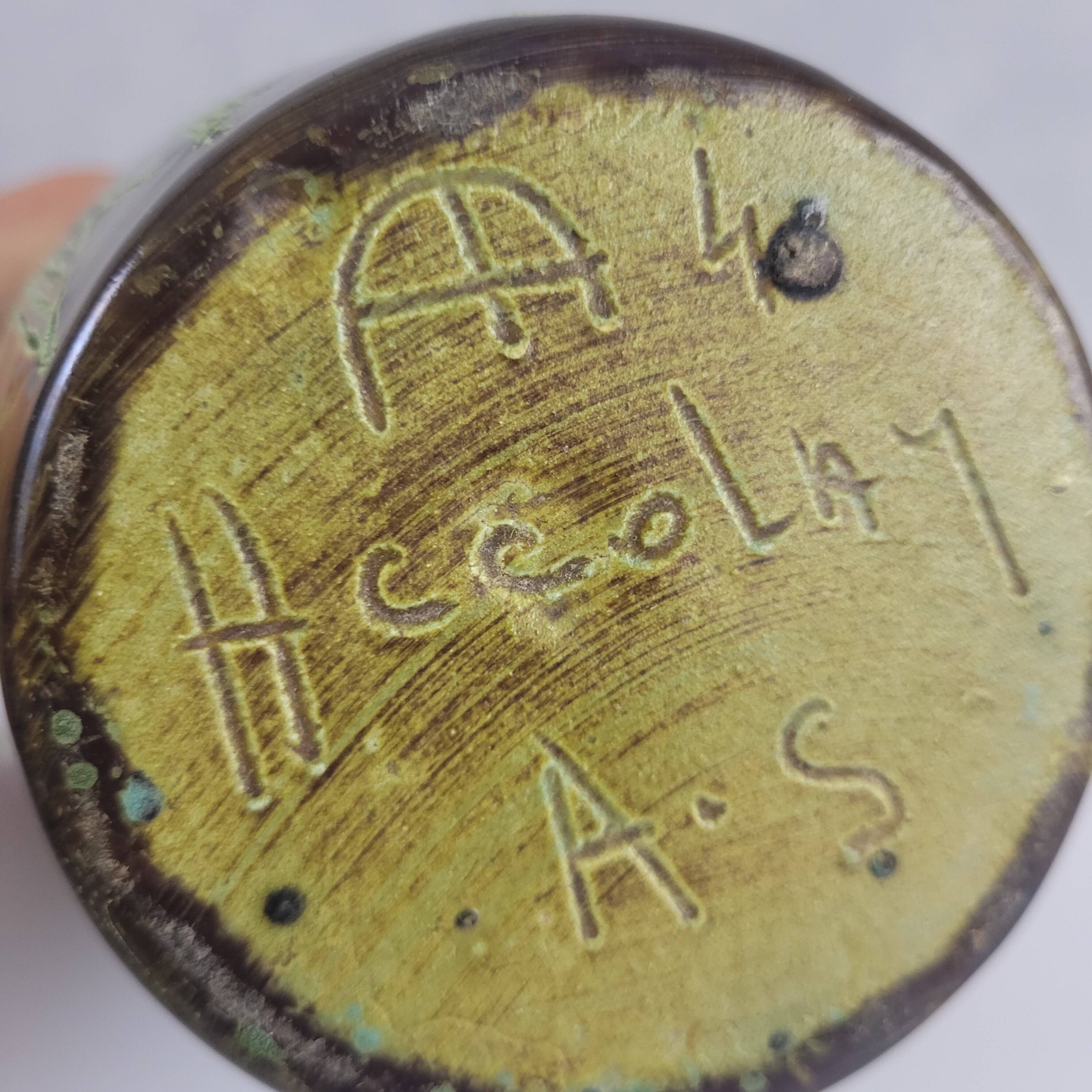 Ceramic vase Accolay 1950