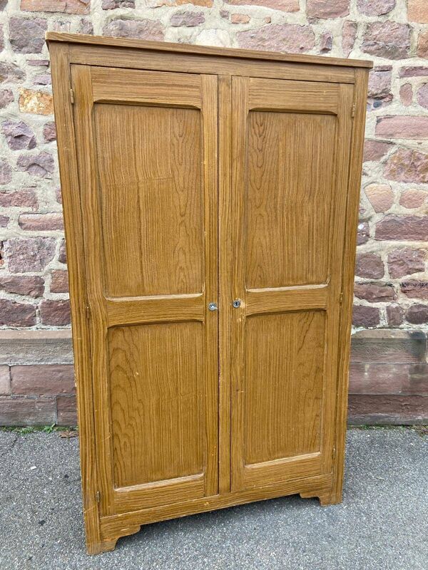 Armoire Parisienne Placard vestiaire atelier bois Mid-century vintage scandinave 1950