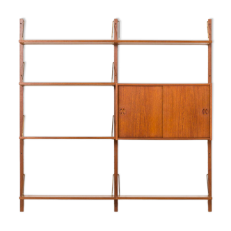 Unité murale danoise en teck, style années 1960