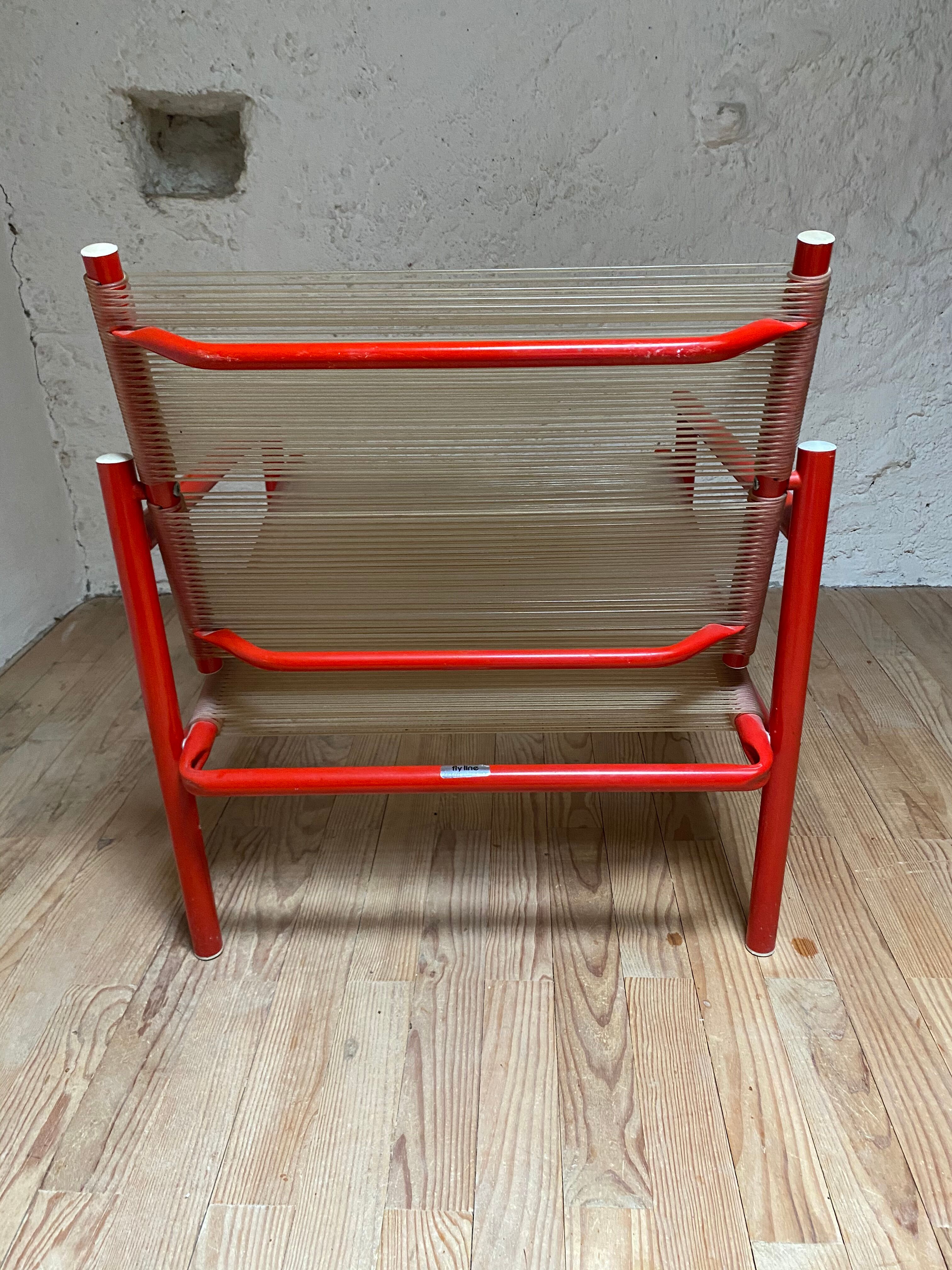 "Fly line" Spaghetti armchair by Giandomenico Belotti for CMP-Padova