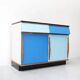 Willy Van Der Meeren, Blue Two-Tone Kitchen Cabinet for Tubax