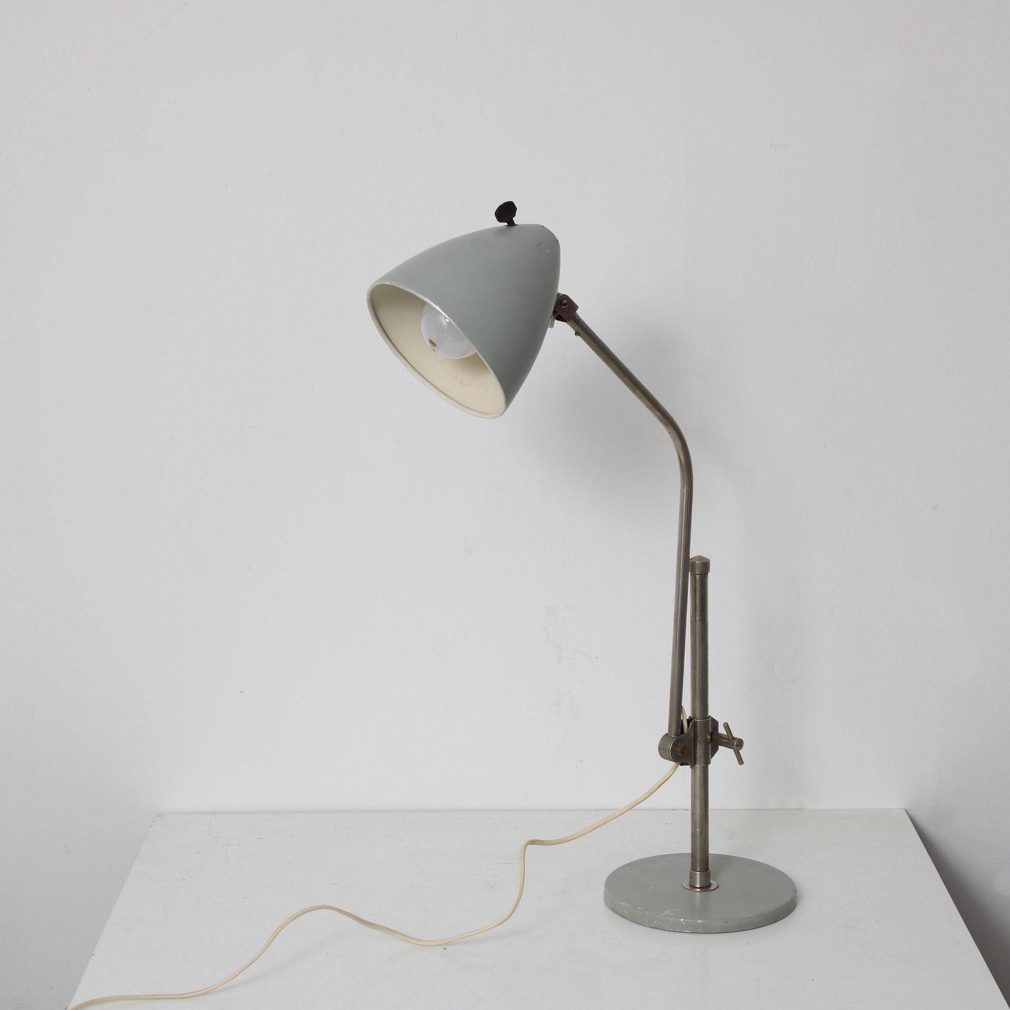 1950s Adjustable industrial desk lamp by Hala, Netherlands