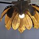 Svend Aage Holm Sørensen hanging lamp copper leaves brutalist