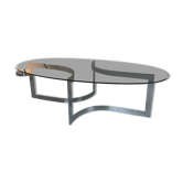 Table basse space age "Ellipse" de Paul Legeard. 1960