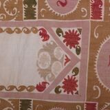 Hand knotted rug, vintage Turkish rug 101x130 cm