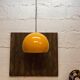 Large yellow hanging lamp, space age style, 1980s