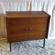 Modernist oak and metal sideboard - mid-20th century