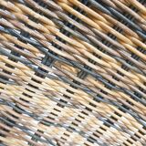 Set of four rattan S-chairs