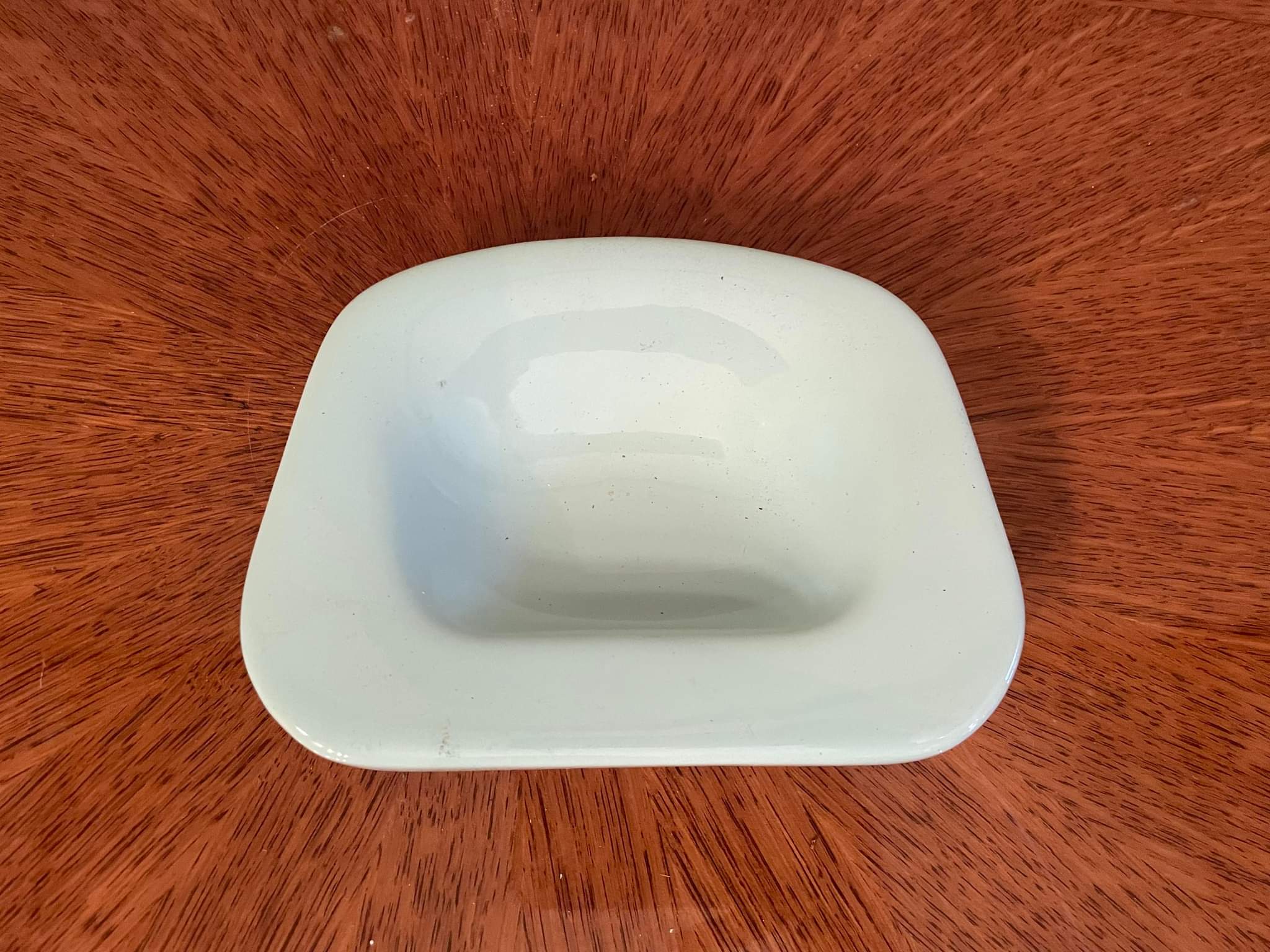 Vintage celadon water-green ceramic soap holder