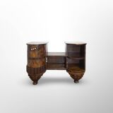 Italian art deco walnut console table, 1930s.