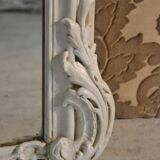 Large Louis XV style mirror with white rocaille