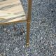 Pair of neoclassical side tables in bronze, brass, marble, and o.
