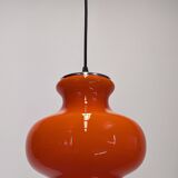 Orange opaline pendant light, 1960s-70s