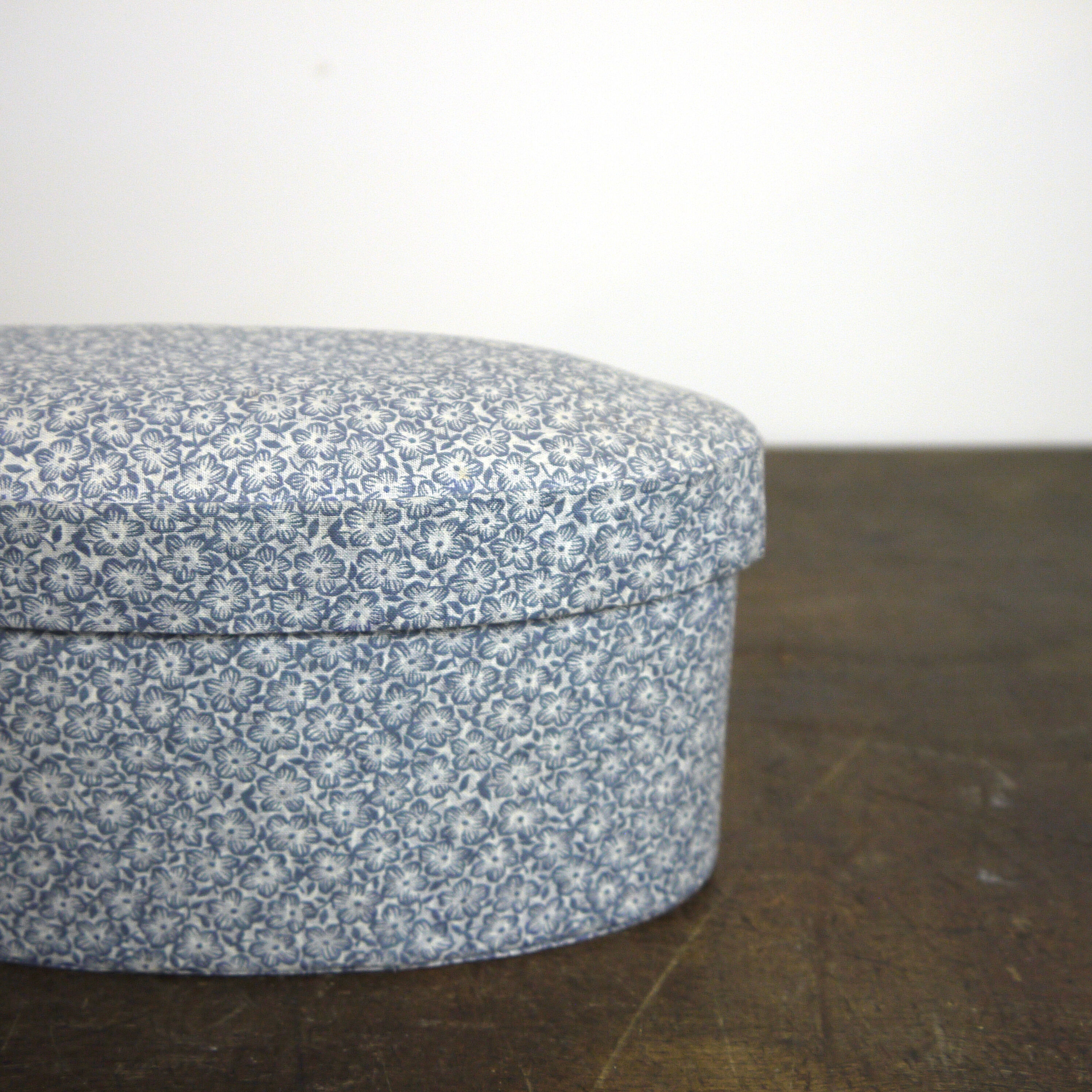Blue cloth box