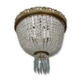 Ceiling light trash pearls and Crystal pendants