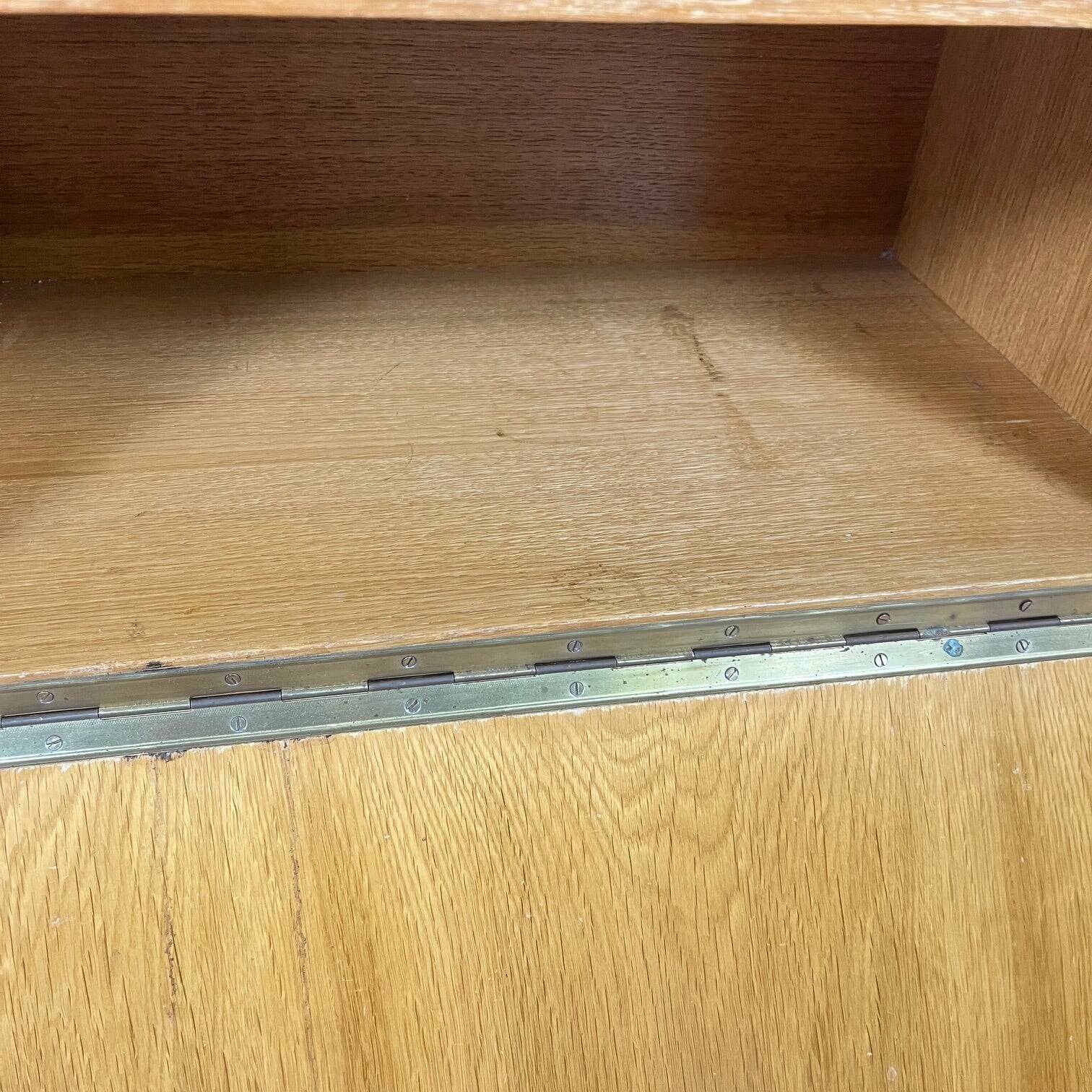 Buffet bas vintage en bois clair, 1960/70