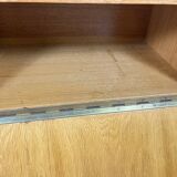 Buffet bas vintage en bois clair, 1960/70