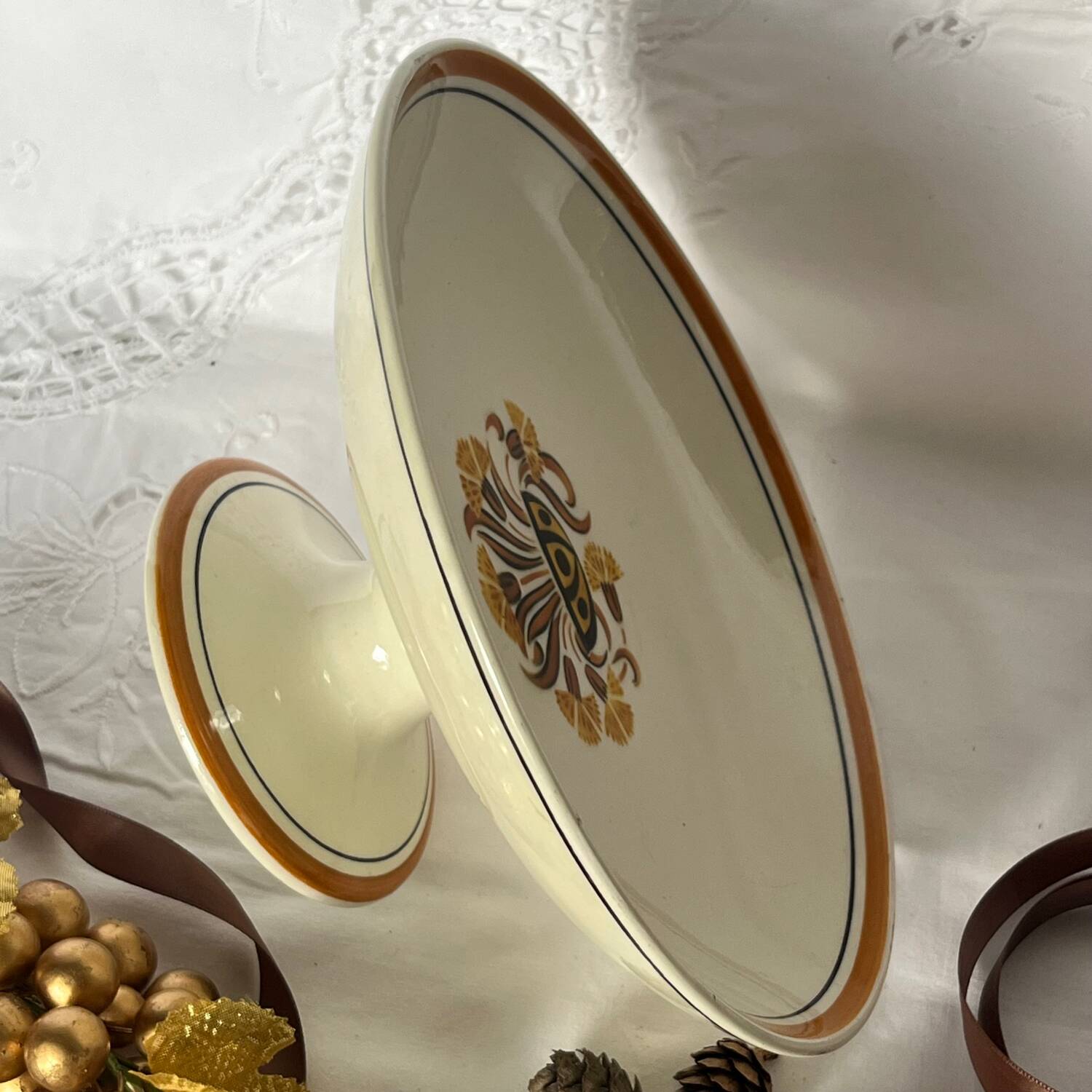 2 Creil and Montereau compote dishes