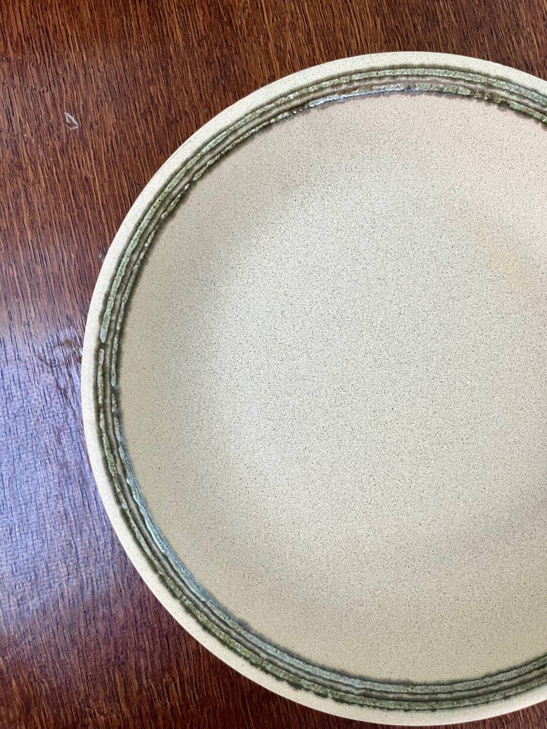 Large vintage glazed stoneware dish – 1970s style