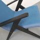 1950s scissors armchair in blue