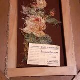 Aubusson tapestry with certificate framed