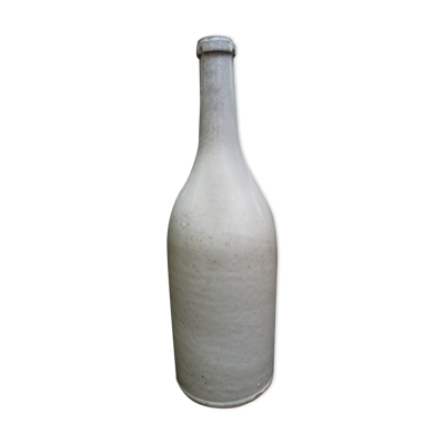 Bouteille XIXeme en terre vernissée