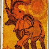 Tapis rya scandinave des années 1970, produit par ege rya.